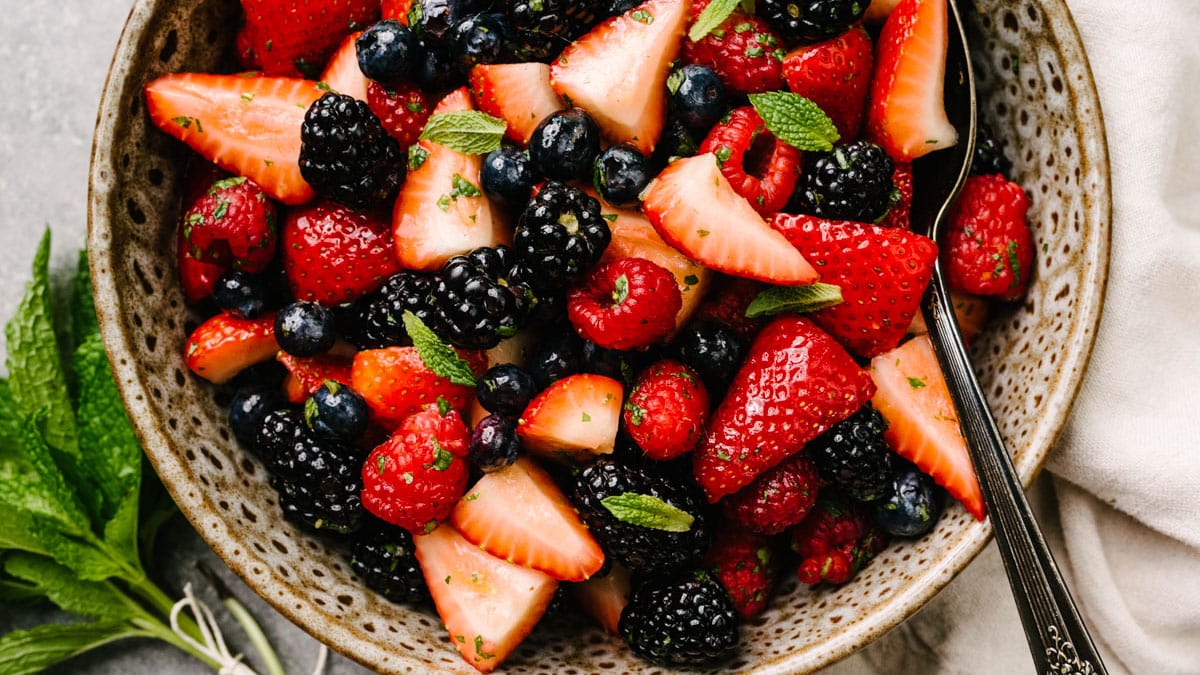 Sweet-Tart Berry Salad with Burrata: A Summer Delicacy